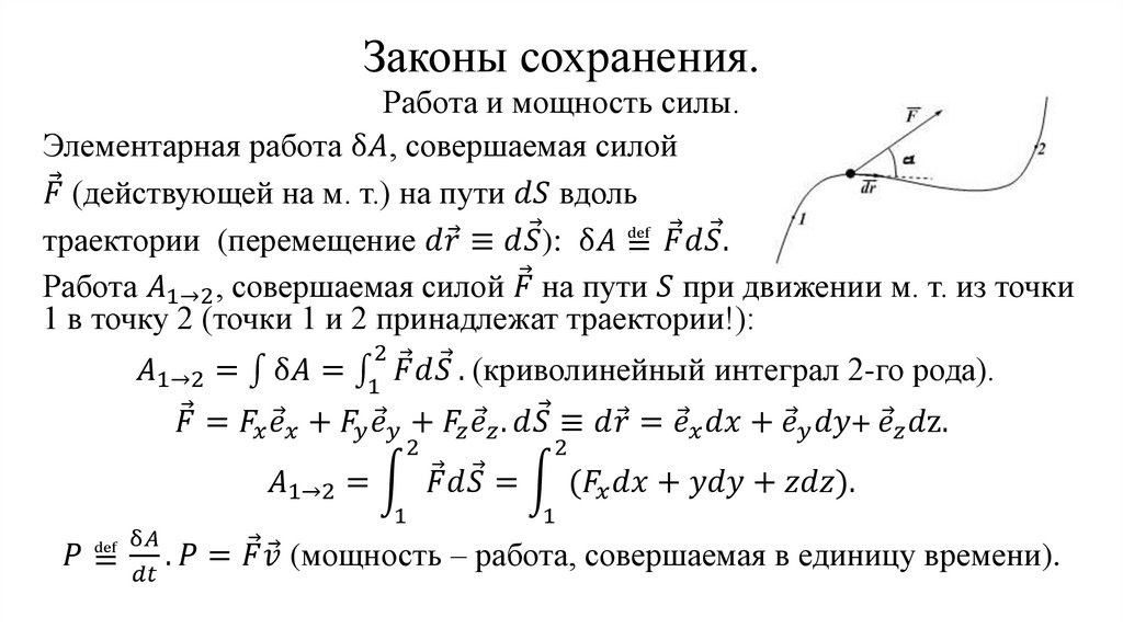 Законы сохранения.
