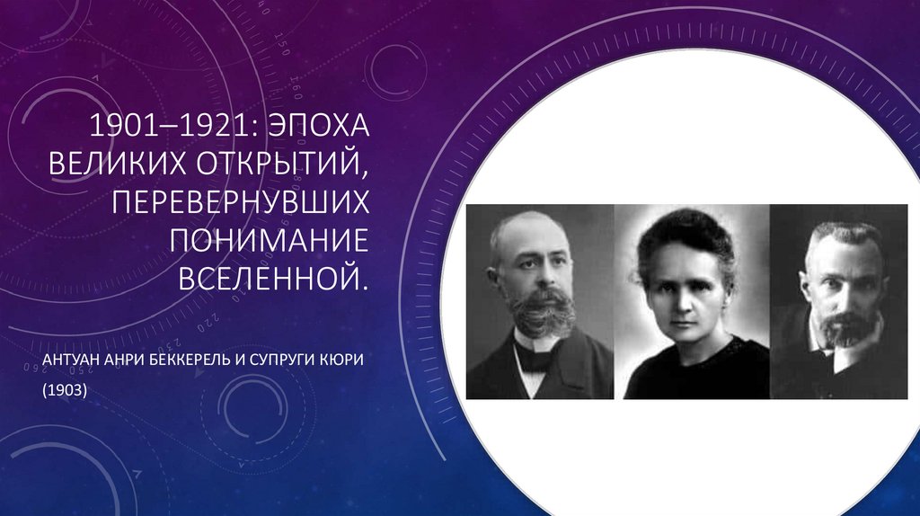 1901–1921: Эпоха великих открытий, перевернувших понимание Вселенной.