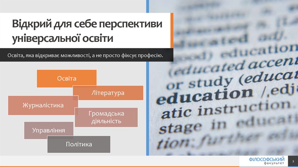 Відкрий для себе перспективи універсальної освіти