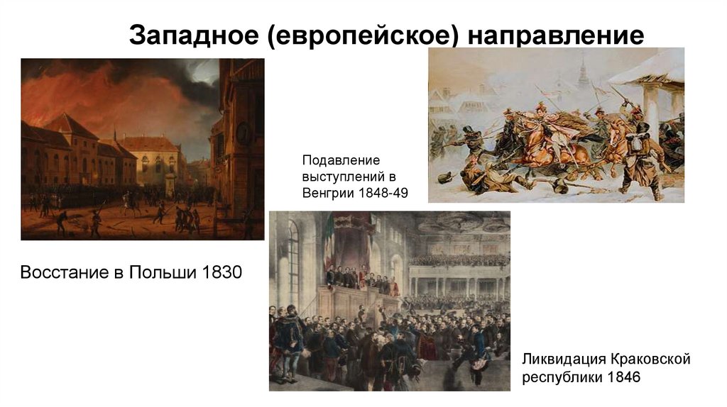 Западное (европейское) направление