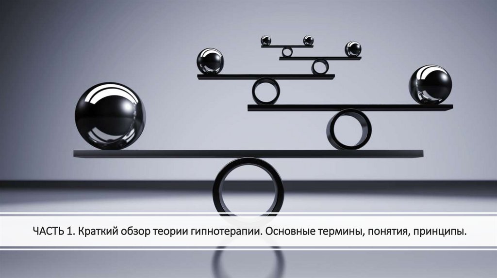 ЧАСТЬ 1. Краткий обзор теории гипнотерапии. Основные термины, понятия, принципы.