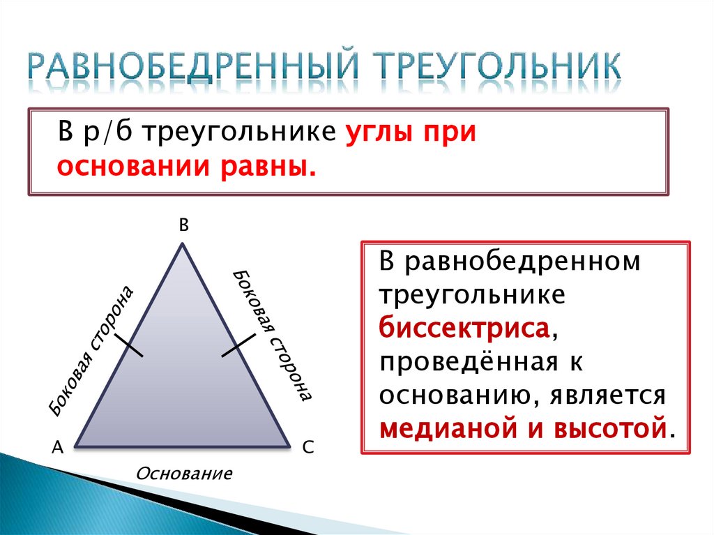 Равнобедренный треугольник