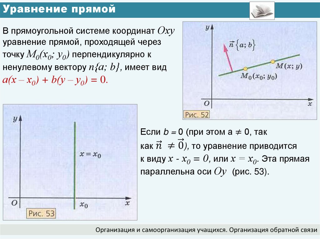 Уравнение прямой