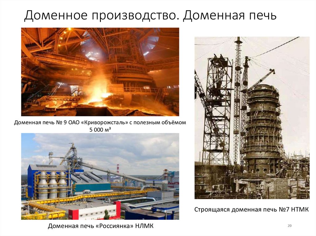 Доменное производство. Доменная печь