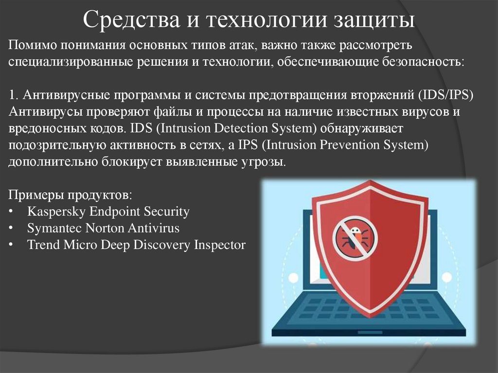 Средства и технологии защиты