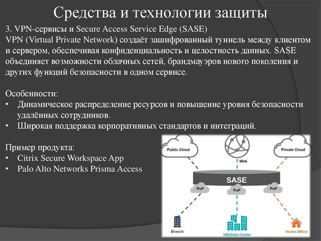 Средства и технологии защиты