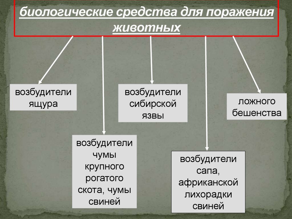 биологические средства для поражения животных