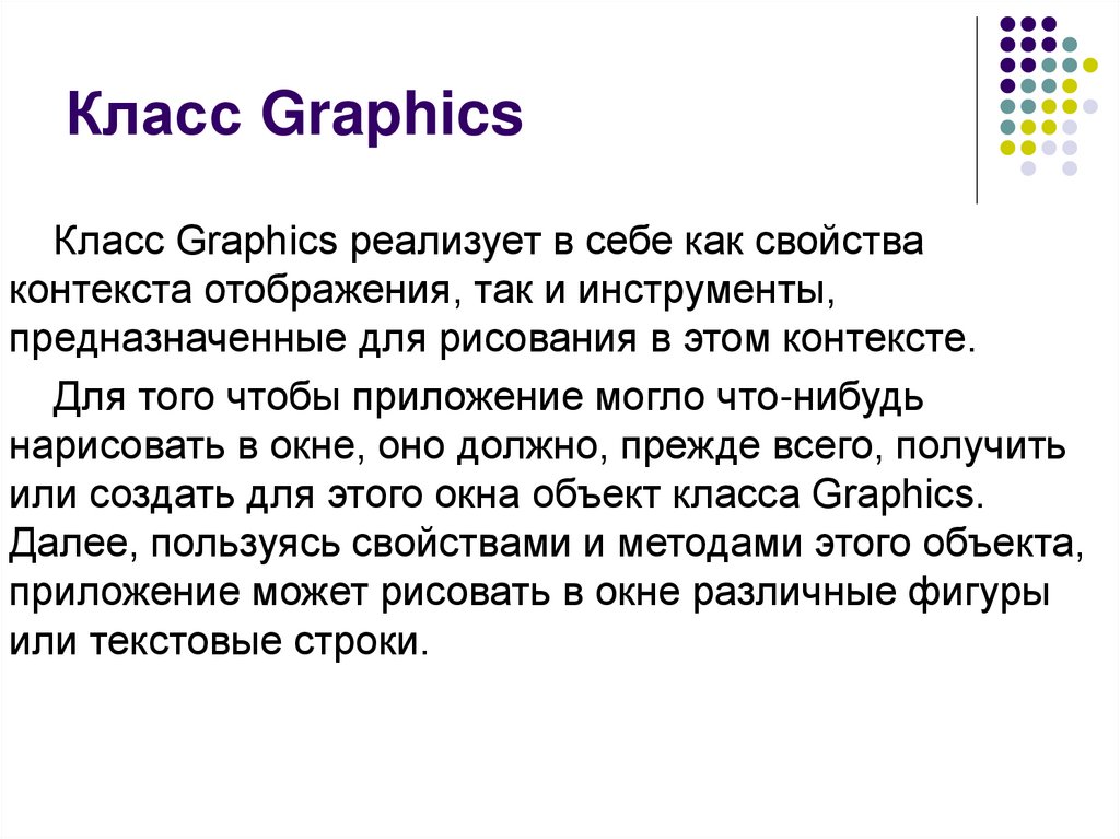 Класс Graphics