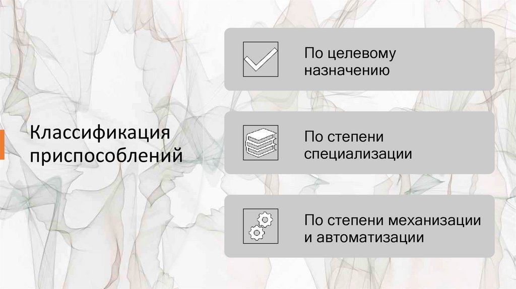 Классификация приспособлений