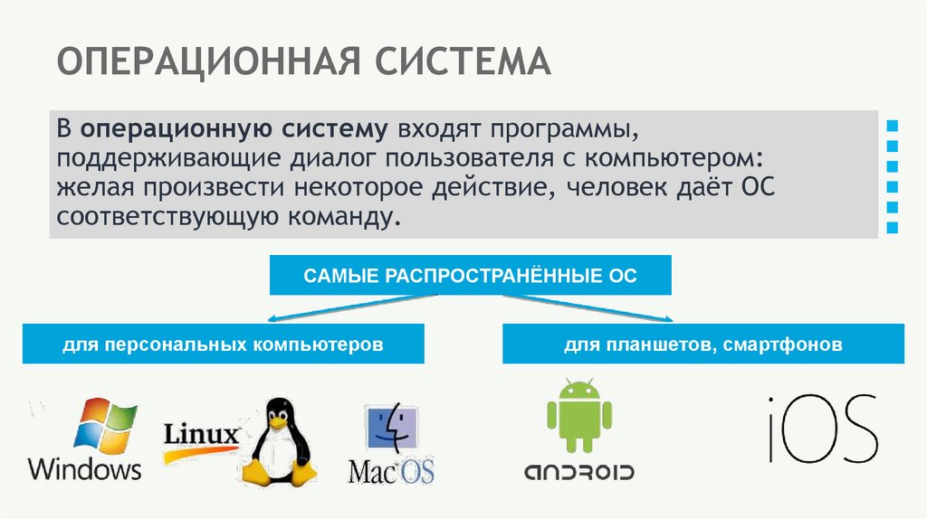 ОПЕРАЦИОННАЯ СИСТЕМА