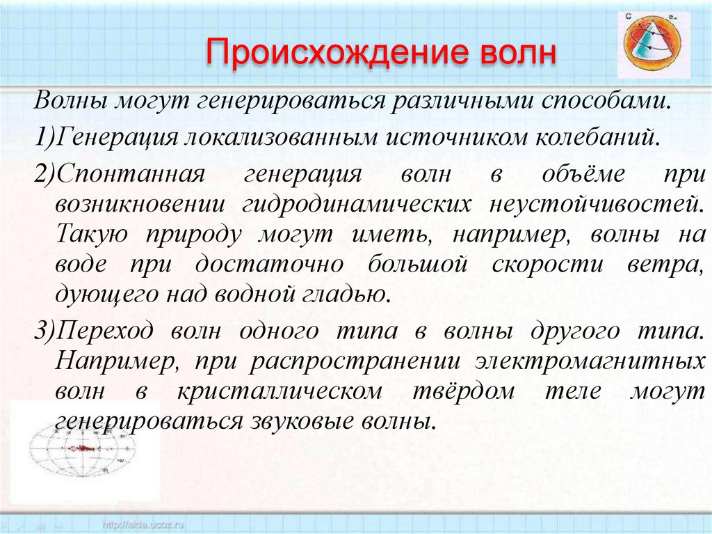 Происхождение волн