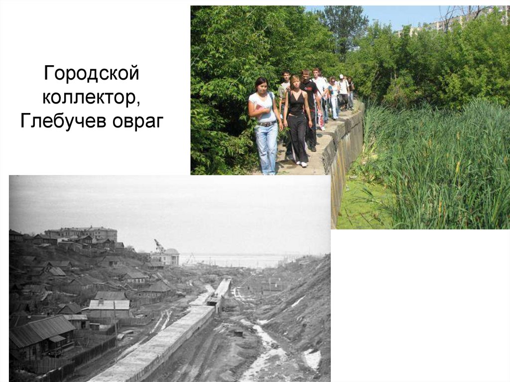 Городской коллектор, Глебучев овраг