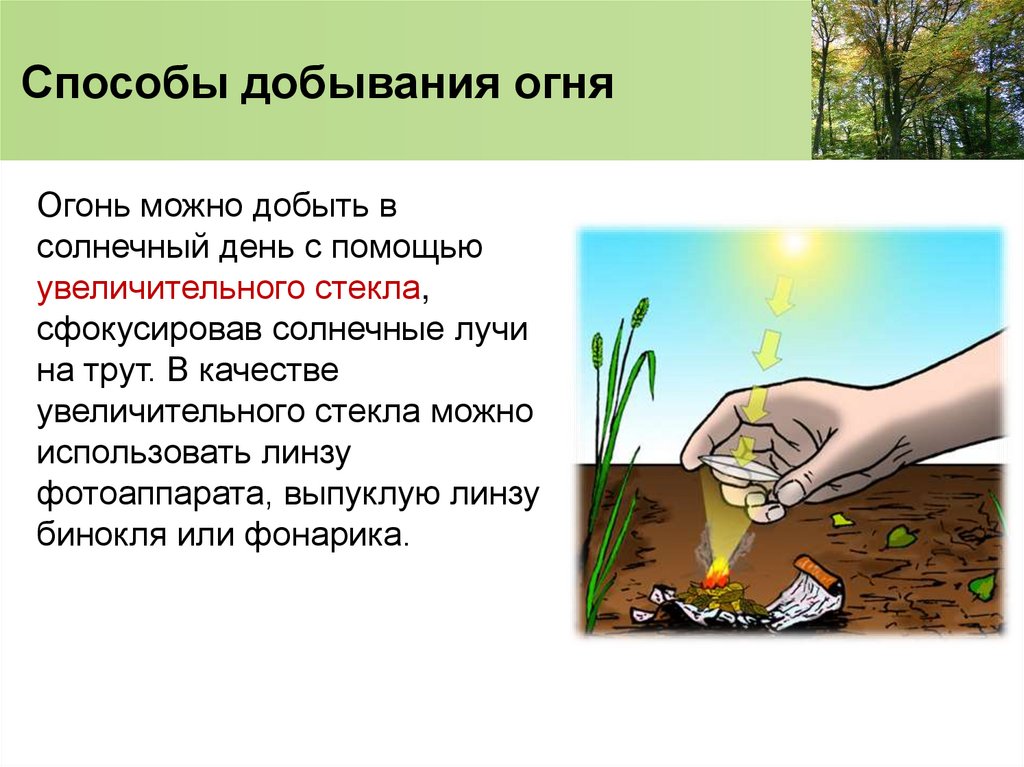 Способы добывания огня