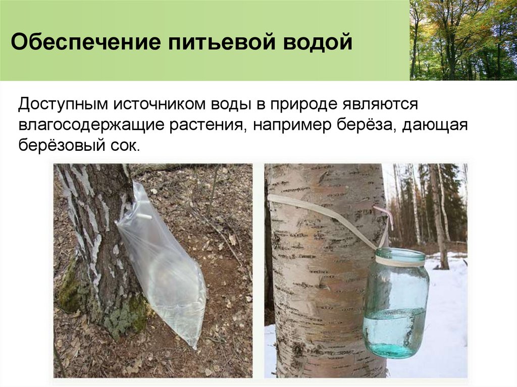 Обеспечение питьевой водой