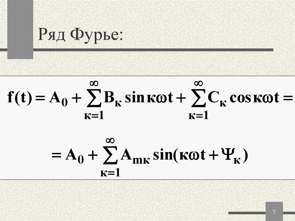 Ряд Фурье: