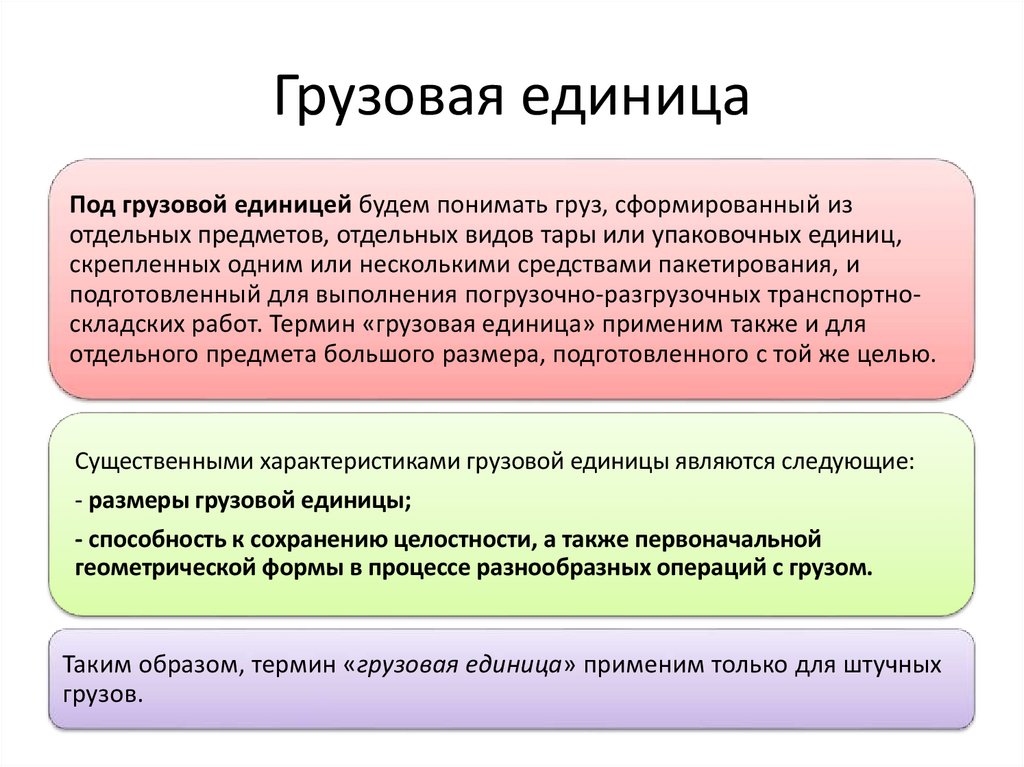 Грузовая единица