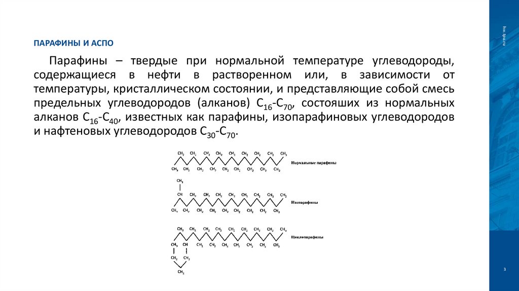Парафины и АСПО
