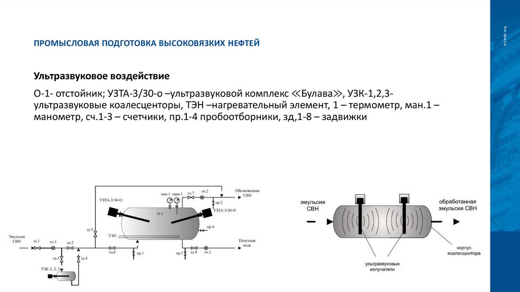 Промысловая подготовка высоковязких нефтей