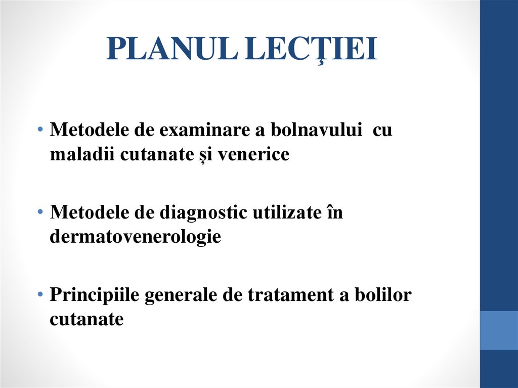 PLANUL LECŢIEI