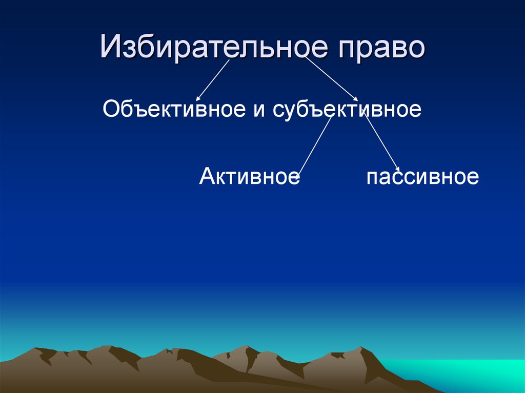 Избирательное право