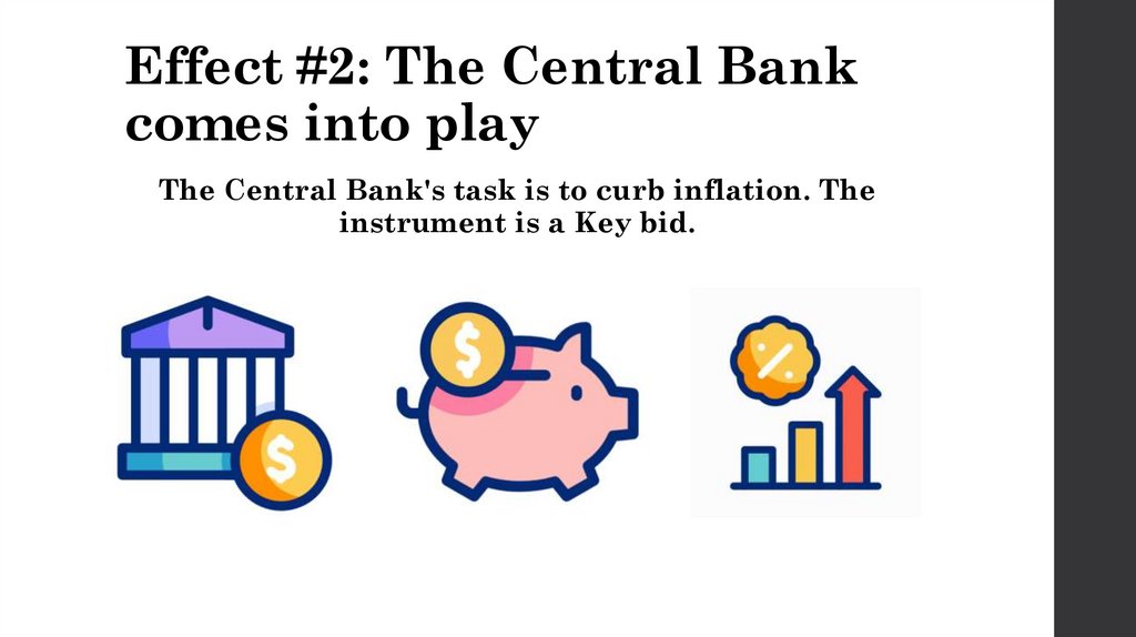 Effect #2: The Central Bank comes into play