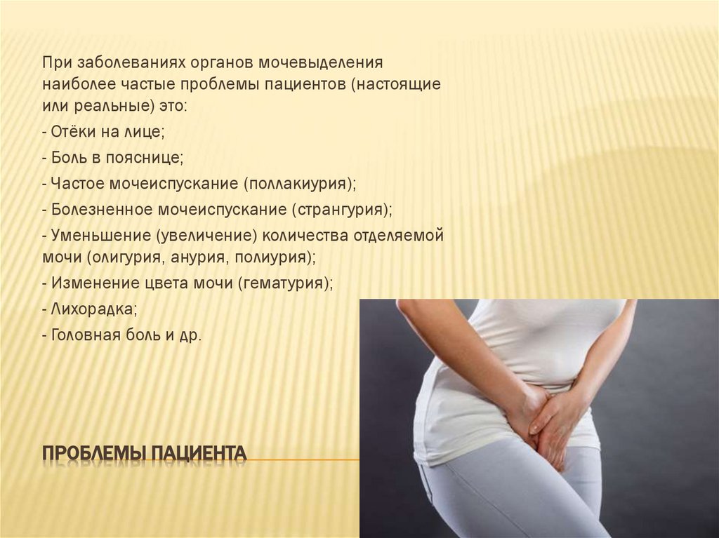 Проблемы пациента