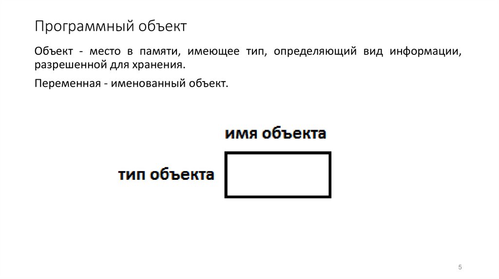 Программный объект