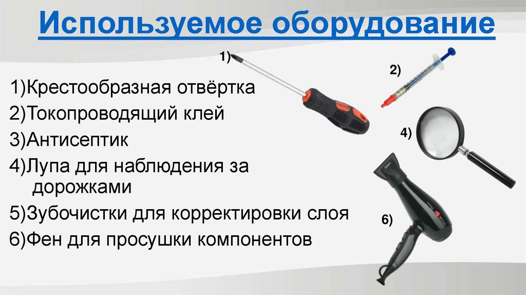 Используемое оборудование