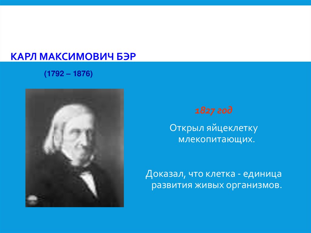 Карл Максимович Бэр