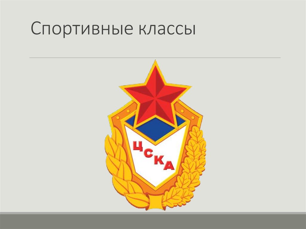 Спортивные классы