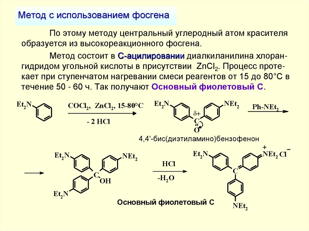 Метод с использованием фосгена