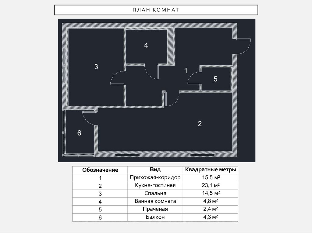 План комнат