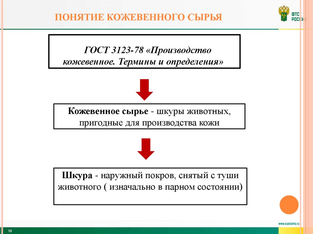 Понятие кожевенного сырья