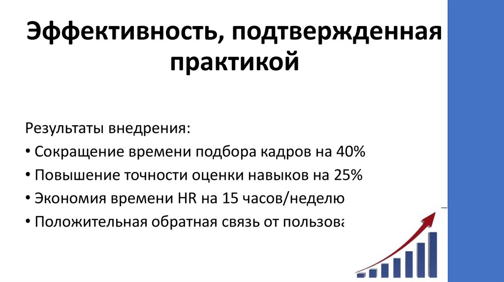 Эффективность, подтвержденная практикой