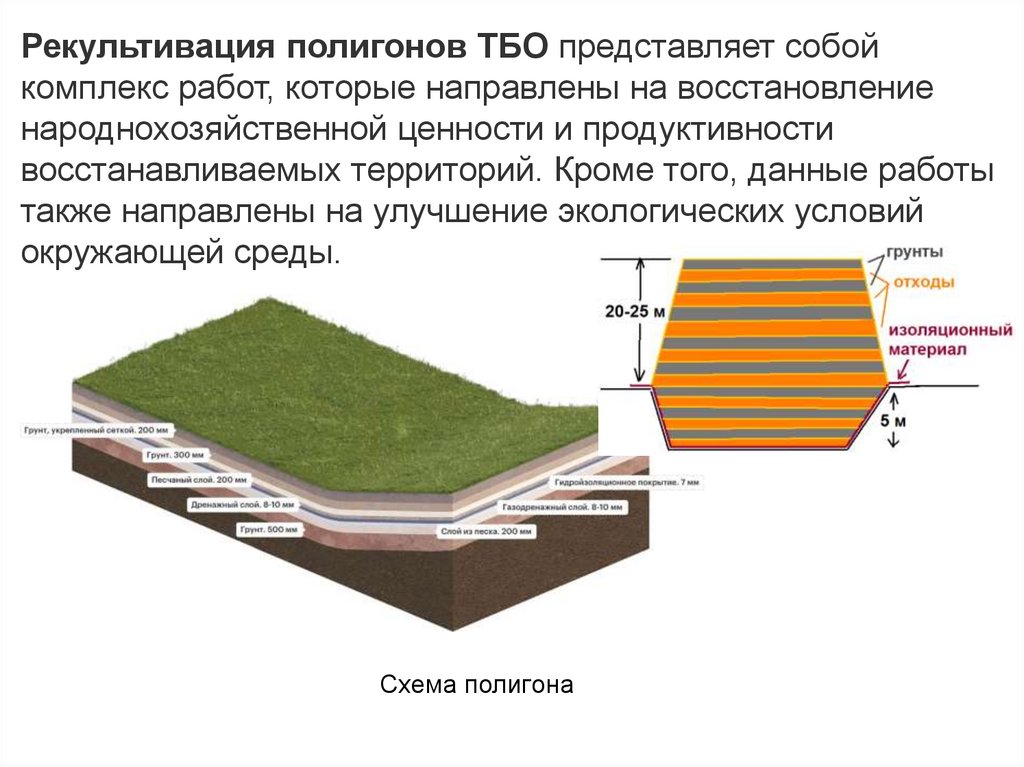 Схема полигона