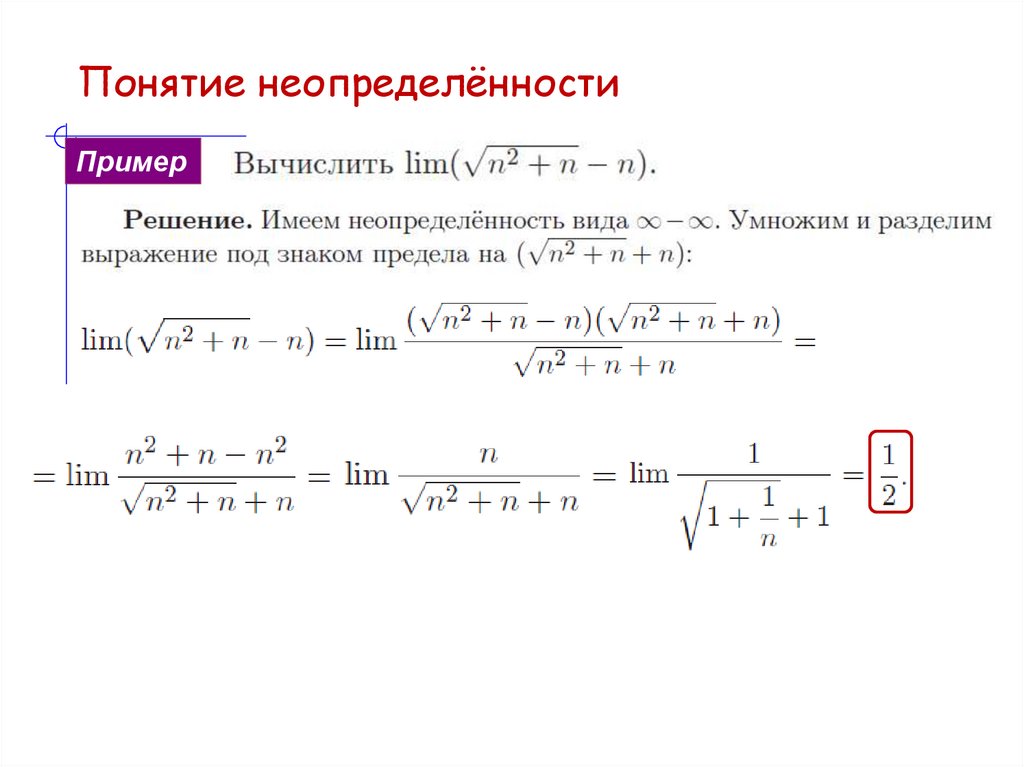 Понятие неопределённости