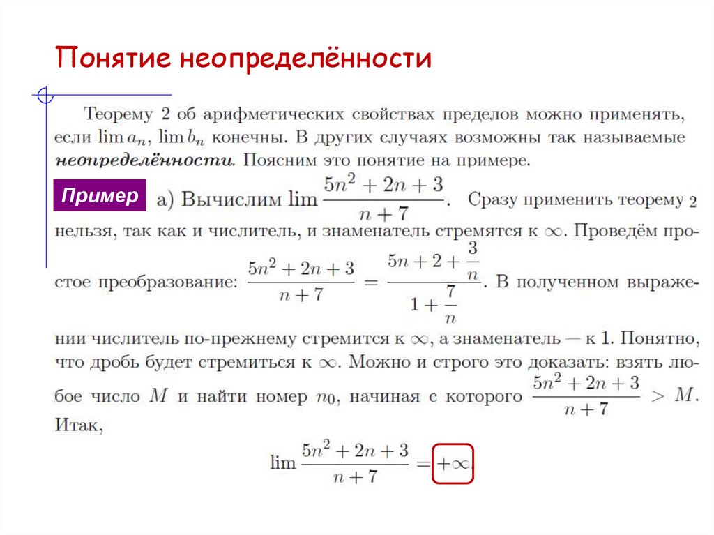 Понятие неопределённости