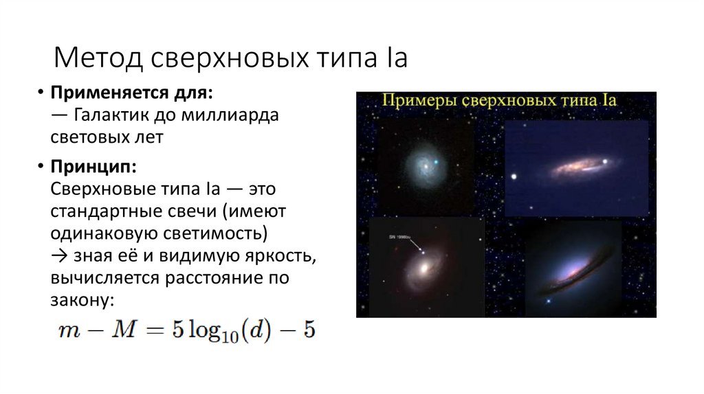Метод сверхновых типа Ia