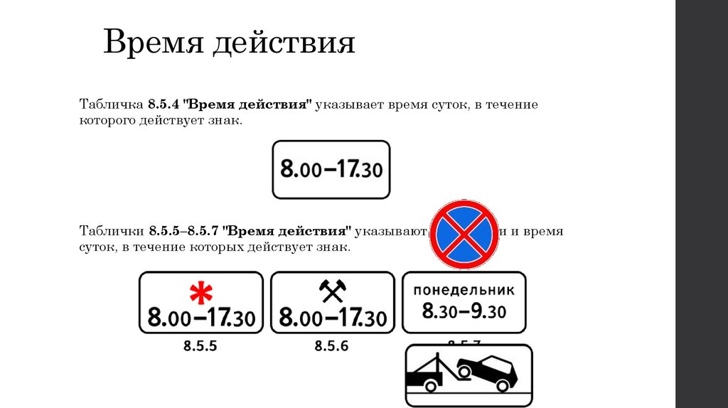 Время действия