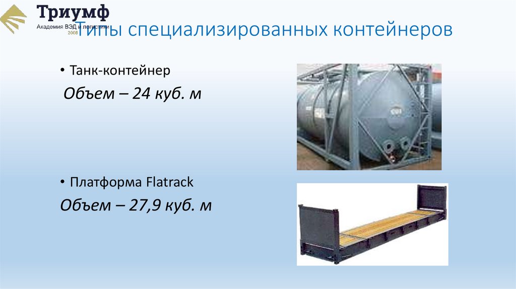 Типы специализированных контейнеров
