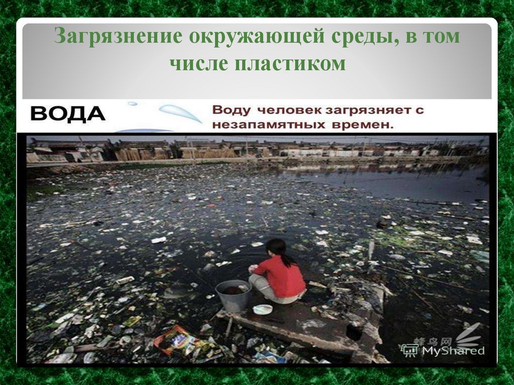 Загрязнение окружающей среды, в том числе пластиком