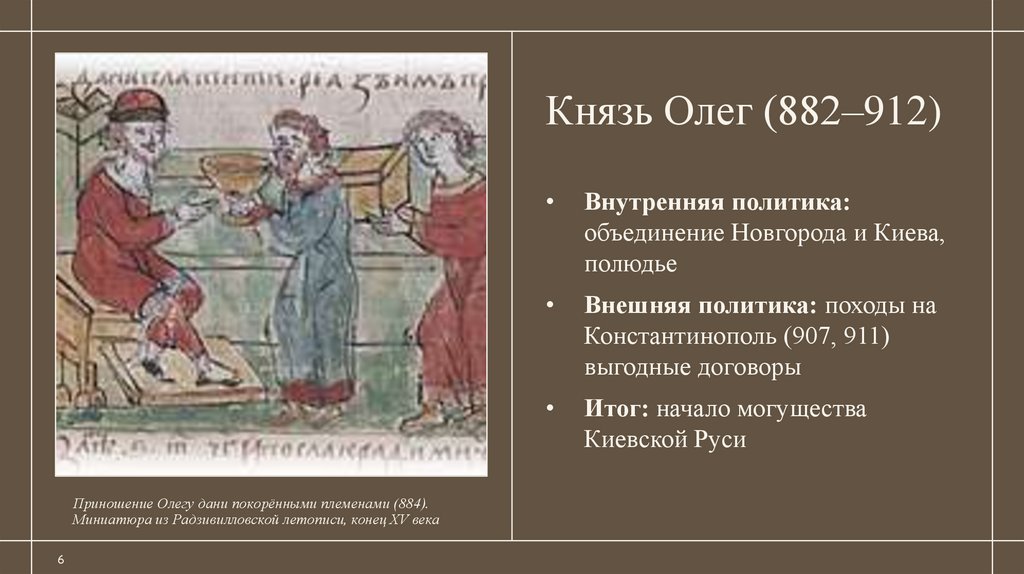 Князь Олег (882–912)
