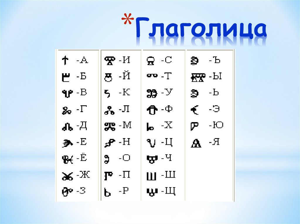 Глаголица