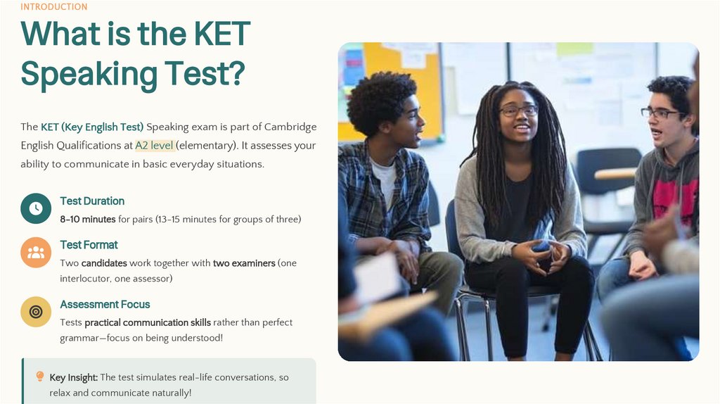 KET Speaking Exam Guide - презентация онлайн