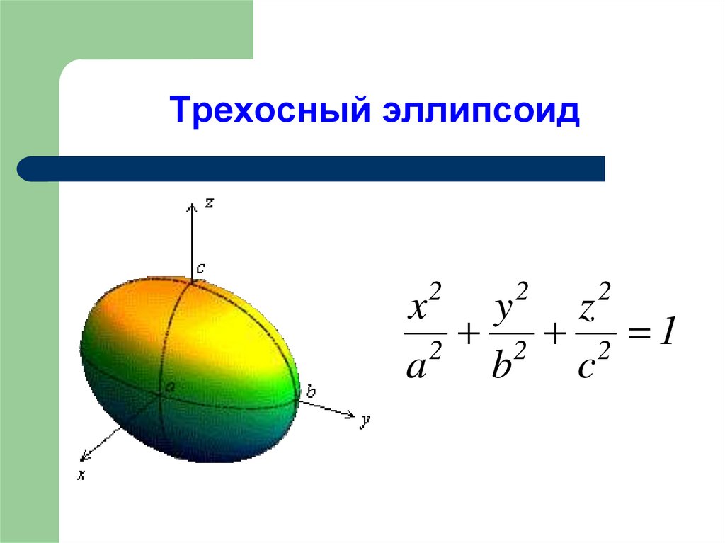 Трехосный эллипсоид