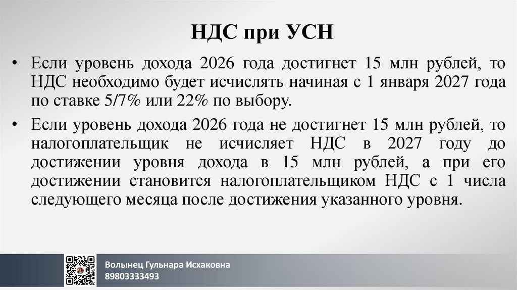 НДС при УСН