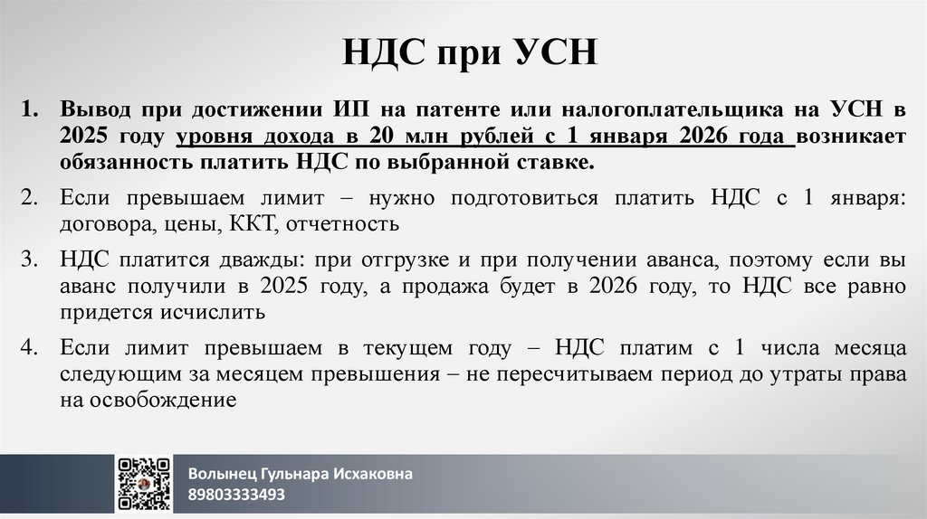 НДС при УСН