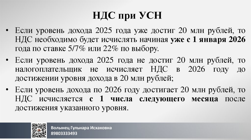 НДС при УСН