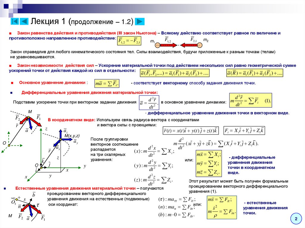 Лекция 1 (продолжение – 1.2)