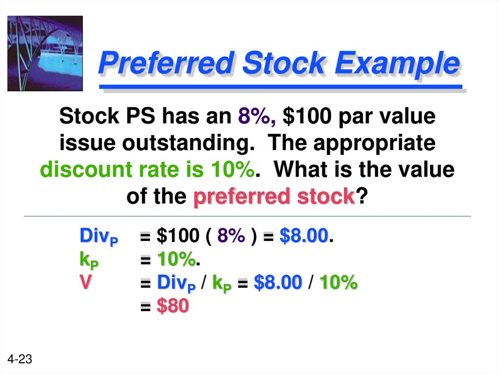 Preferred Stock Example